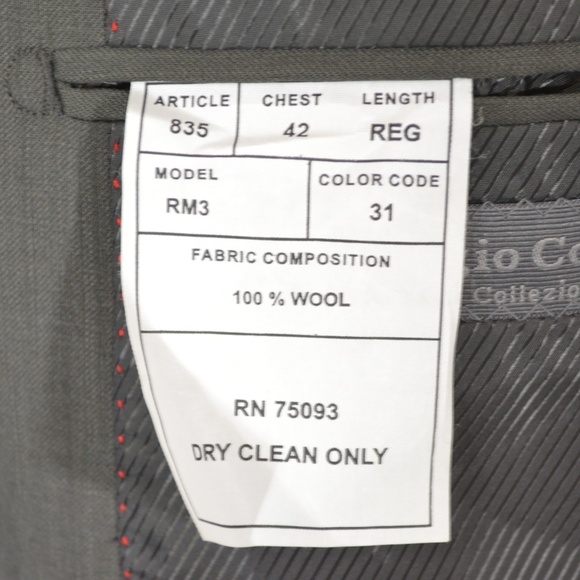 Giorgio Cosani 42R Sport Coat Blazer Suit Jacket D - Picture 8 of 8